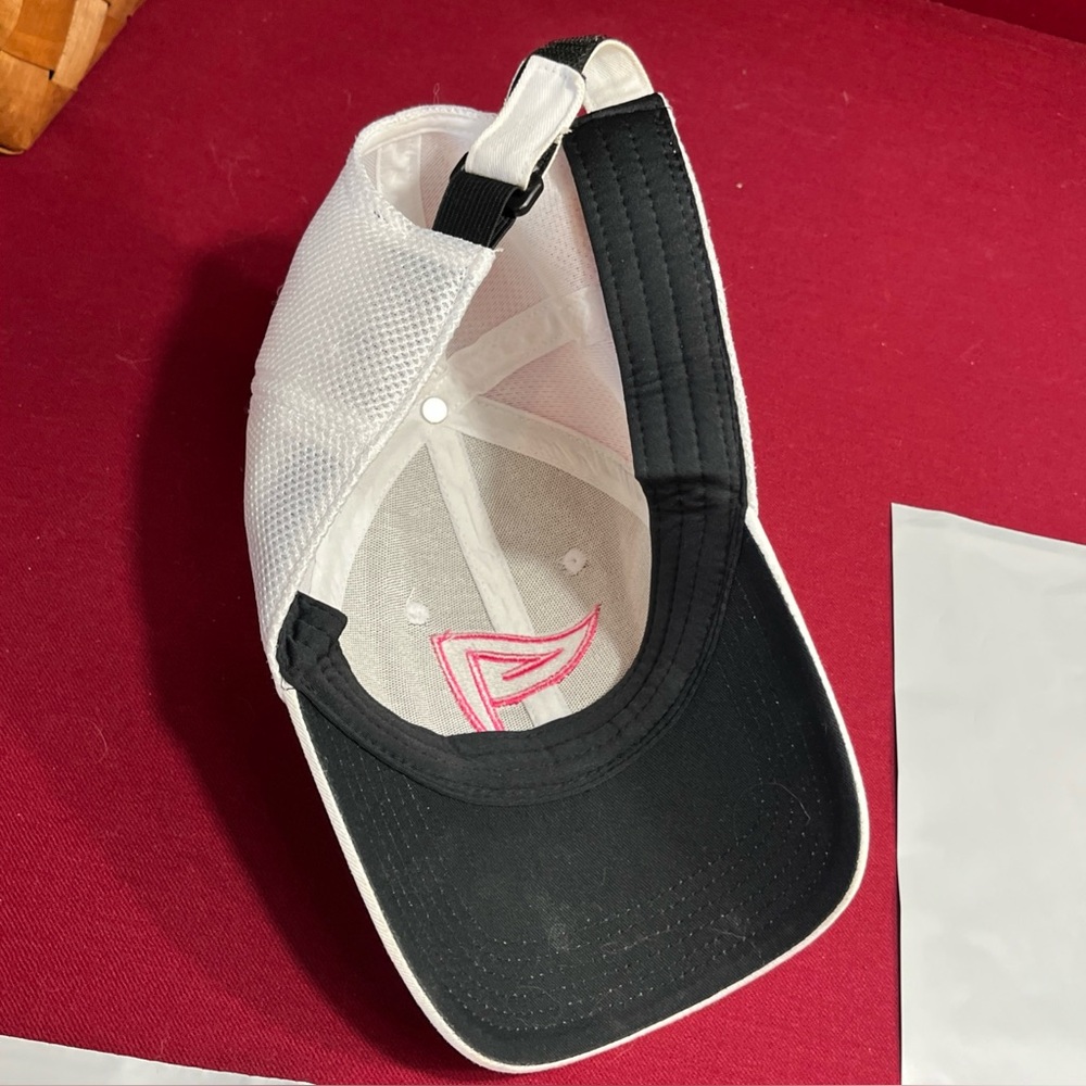 GOLF HAT pink Golf Flag Outdoor Cap Pink/White Q3 Tech Adjustable Hat Adjustable - Picture 4 of 8